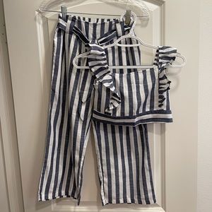 Shein striped set